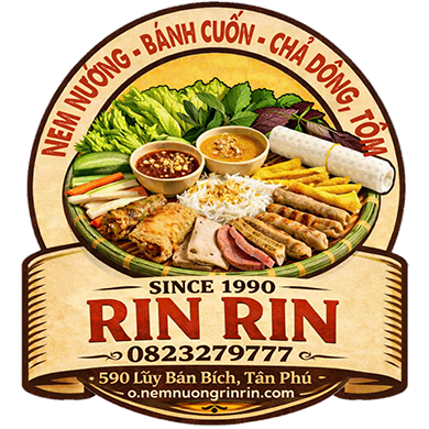 Nem nướng Sài Gòn RIN RIN thơm ngon, đậm vị, chuẩn gu ăn vặt phố thị.